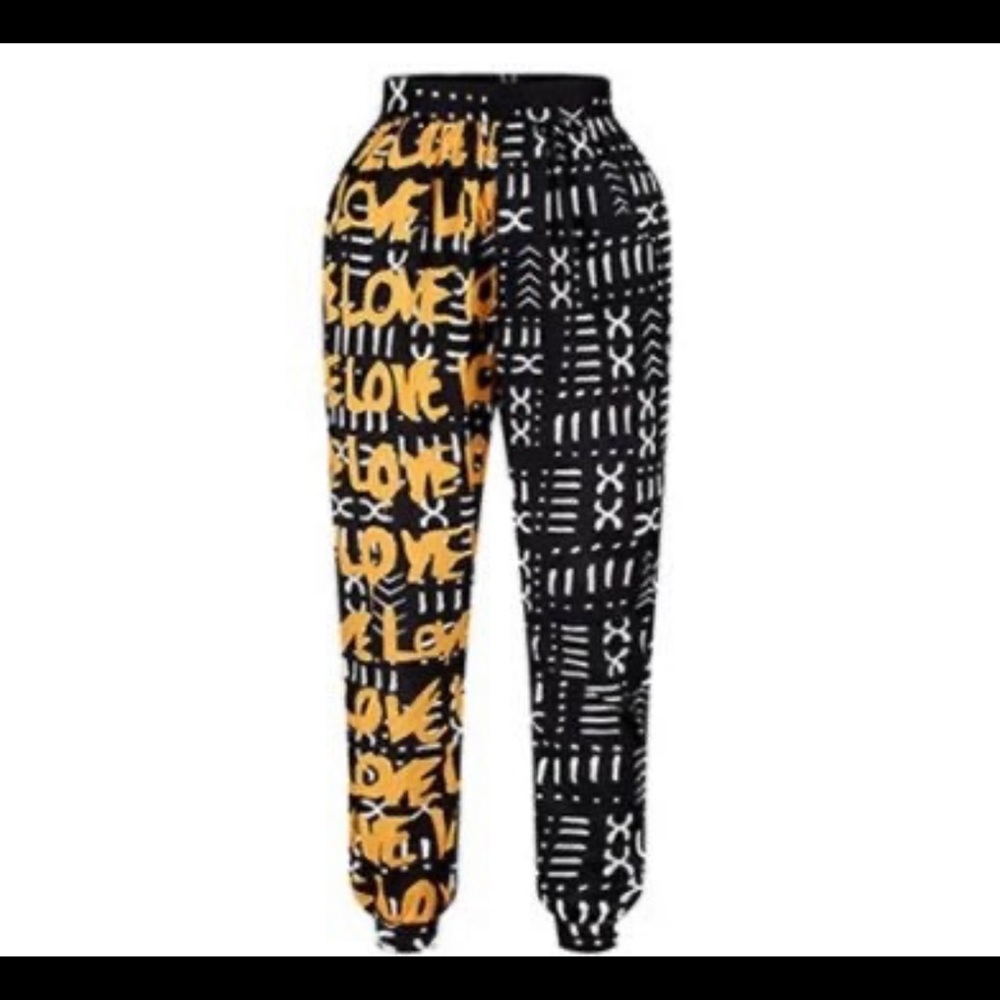 NEW African Print Joggers - XL fits like L